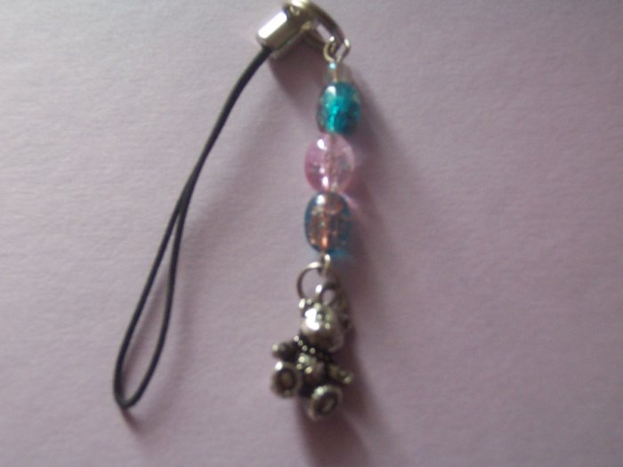 Teddy Bear Cell Phone Charm