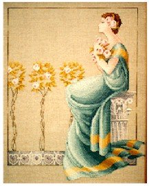 Damask Roses - Cross Stitch Chart