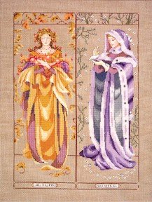 Maidens Of The Seasons II - Fall & Winter - Cross Stitch Chart