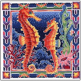Sea Horses - Cross Stitch Chart