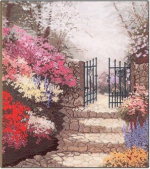 Garden Of Promise by Thomas Kinkade - Cross Stitch Chart