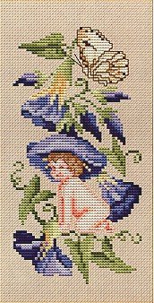 Eyeglass Case Flowerfairy - Cross Stitch Chart