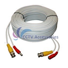 100 FT HEAVY DUTY PREMADE SIAMESE CABLE FOR CCTV CAMERA