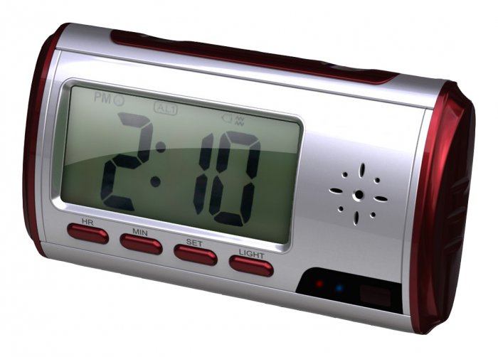 Talking Alarm Clock DVR  Camera with Mini Remote Control 4GB Micro