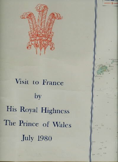 ROYAL YACHT BRITANNIA SIGNED CHART