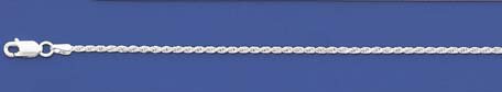 SILVER DIA-CUT ROPE ANKLET