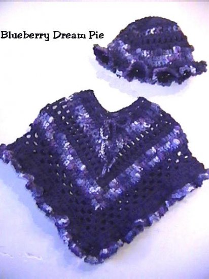 Blue Berry Girls Poncho Original Pattern offered by Designer