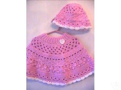 Sweet Heart Poncho & Hat Original Crochet Pattern Design