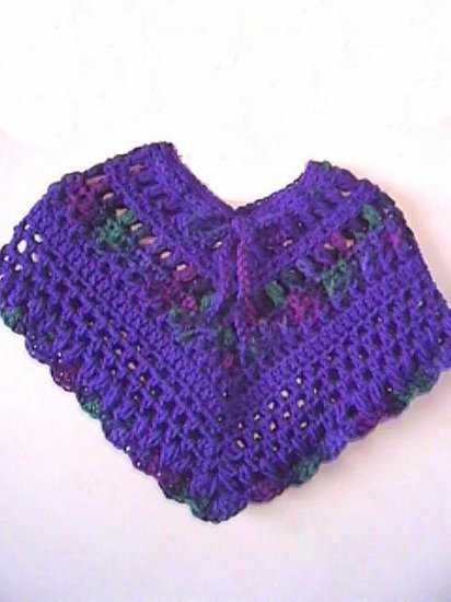 Baby Poncho Pattern Original Design "Baby Jewels"