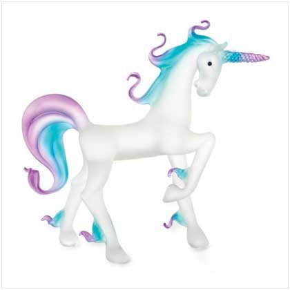 Glass Purple and Blue Unicorn