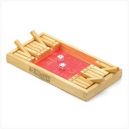 Wooden countdown game