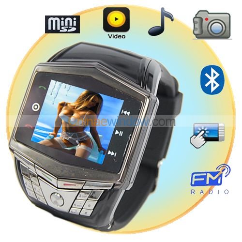 Ultra Thin 1.55 Inch Keypad Watch Cell Phone GD910