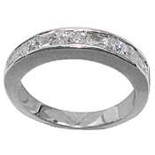 Cubic Zirconia Channel Set Ring