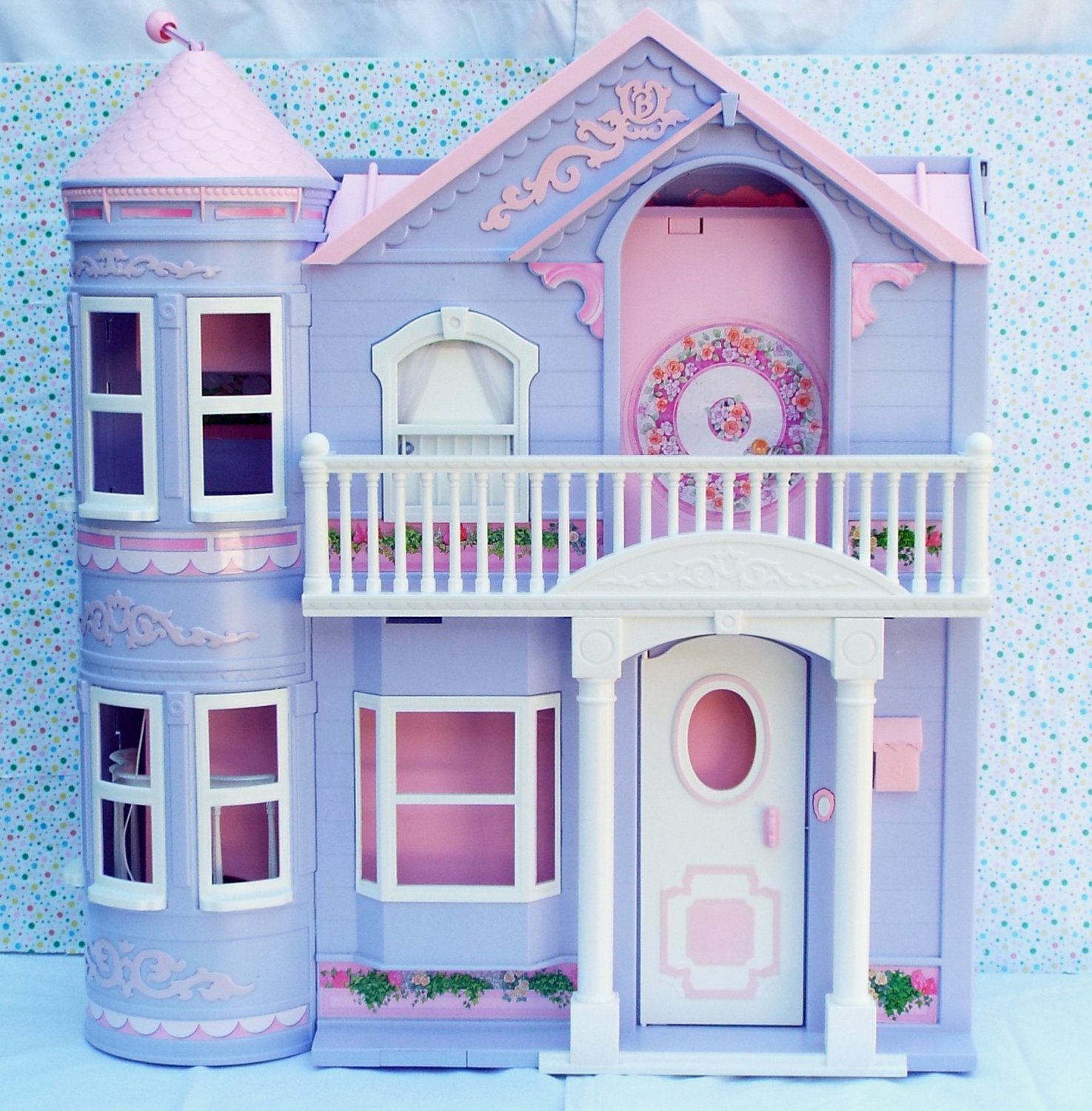 *6/15*SOLD~Barbie Dream House Dollhouse 2000~Purple ~Working Elevator