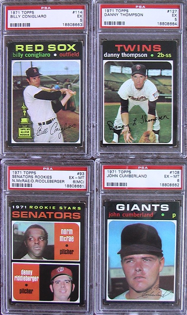 1971 Topps #93 Senators Rookies PSA Certified Baseball Cards Card Rare Vintage Old