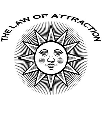 Law of Attraction Sun Design Tshirt Men's