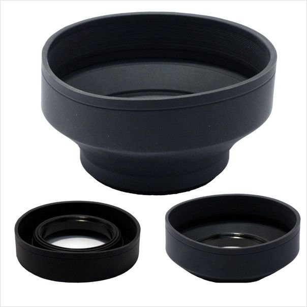 Maximal Power Camera 3 Way Rubber Lens Hood 67mm