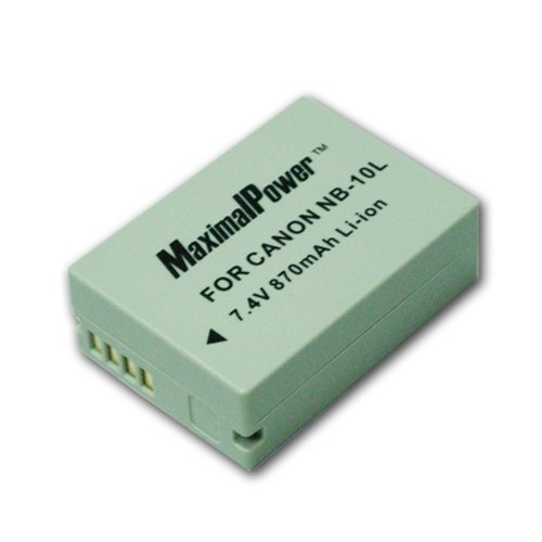 CANON NB10L 870mAh Rechargeable Replacement Li-ion Battery for Canon NB10L and SX40HS Digital Camera
