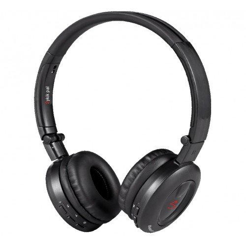 Sykik HP0201BK Bluetooth Stereo Headphone with Built-In Microphone Wireless Music Streaming