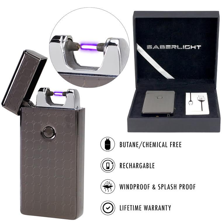 Saberlight Revolutionary Flameless Plasma Beam Cigarette Lighter Rechargeable
