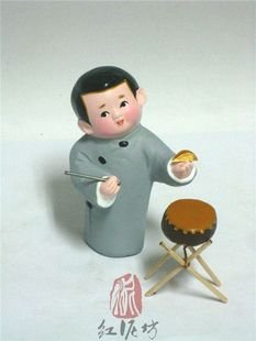 Hand Painted Clay Doll cl86393