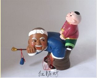 Hand Painted Clay Doll cl66064