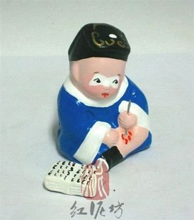 Hand Painted Clay Doll cl86403