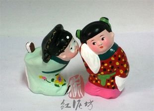 Hand Painted Clay Doll cl86430