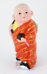 Hand Painted Clay Doll k621 little monk
