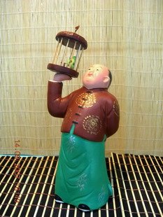 Hand Painted Clay Doll cu96038