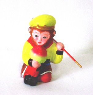 Hand Painted Clay Doll b99059 cool monkey