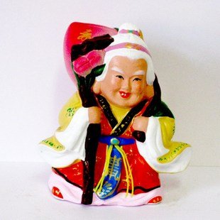 Hand Painted Clay Doll b06028