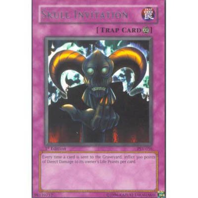 Skull Invitation PSV-056 Rare 1st Edition Yu-Gi-Oh Trap Card