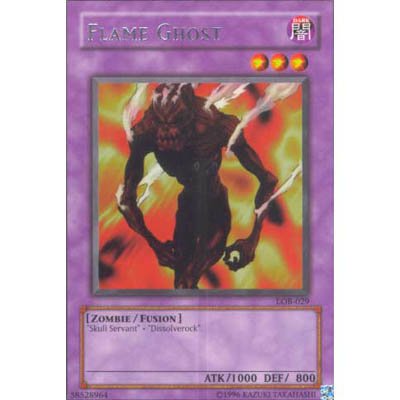 Flame Ghost LOB-029 Rare Yu-Gi-Oh Card