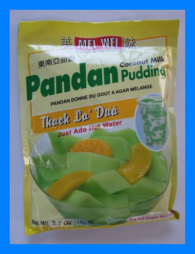 PANDAN COCONUT MILK PUDDING - JUST ADD HOT WATER