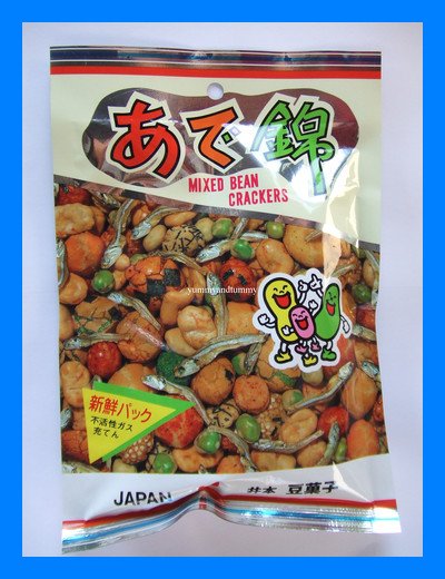 MIXED BEAN CRACKERS WITH FISH JAPANESE SNACK - USA SHIP