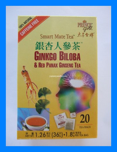 GINKGO BILOBA & RED PANAX GINSENG HERB TEA ALL NATURAL