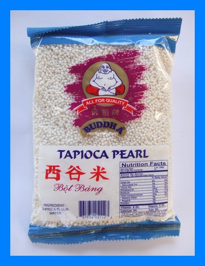 BUDDHA BRAND THAI MINI WHITE TAPIOCA PEARLS - US SELLER