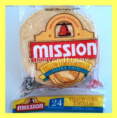 MISSION YELLOW CORN TORTILLAS EXTRA THIN, PREMIUM QUALITY, NO CHOLESTEROL