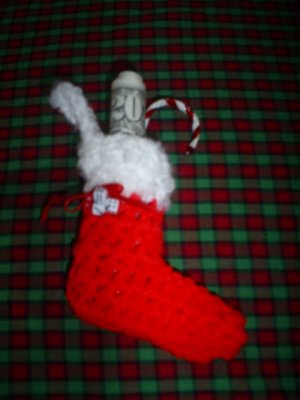 Knot By Gran'ma: Free Stocking Ornament Crochet Pattern
