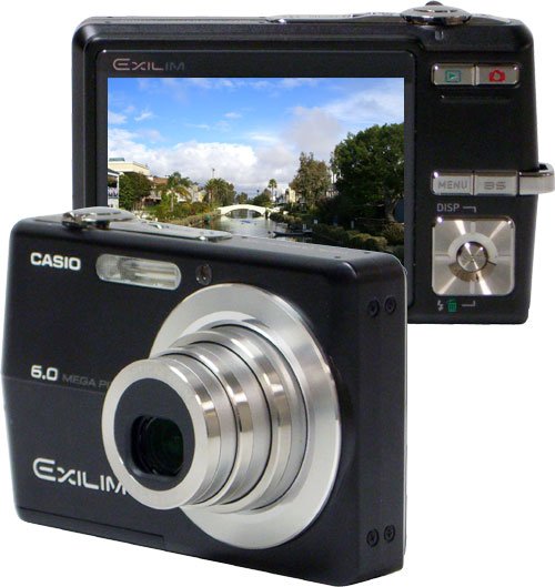 Casio Exilim EX-Z600BK 6MP Digital Camera with 3x Optical Anti-Shake Zoom (Black) Reconditioned