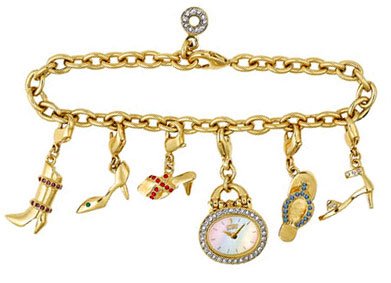 Citizen Ladies Eco-Drive Silhouette Shoe Charm Bracelet Watch EG2442-60D