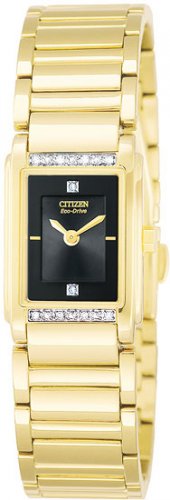 Citizen Ladies Gold Tone Eco-Drive Diamond Watch EW9342-54E