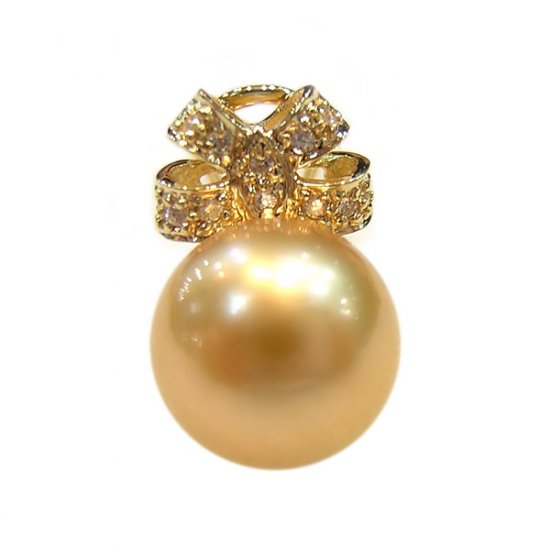 14K Gold 10-11mm Tahitian South Sea Pearl Pendants SPGG-301011006