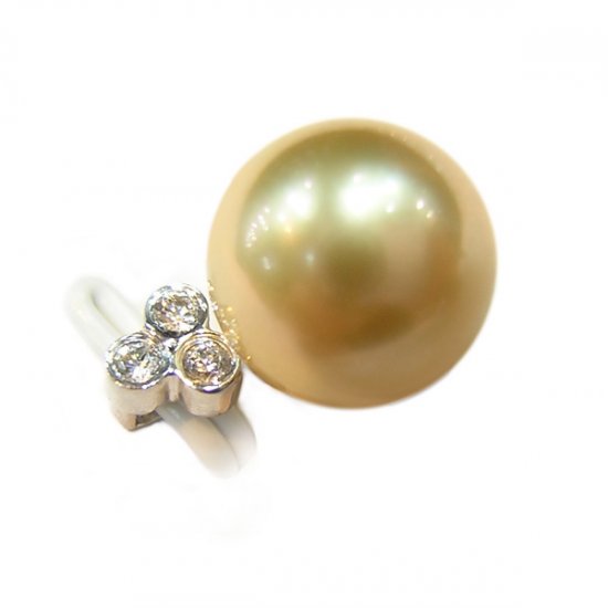 14K Gold 10-11mm Tahitian South Sea Pearl Pendants SPWG-301011008