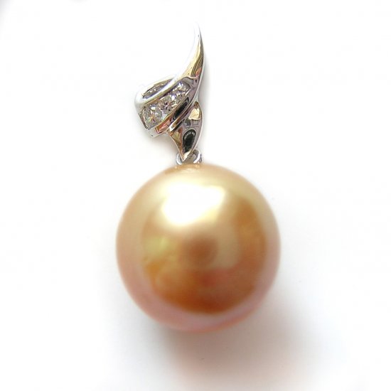 14K Gold 11-12mm Tahitian South Sea Pearl Pendants SPWG-301112011