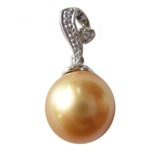 14K Gold 12-13mm Tahitian South Sea Pearl Pendants SPWG-301213002