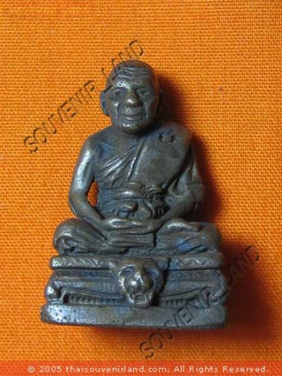0443-THAI BUDDHIST AMULET FIGURE LP PERN ANCIENT REAL