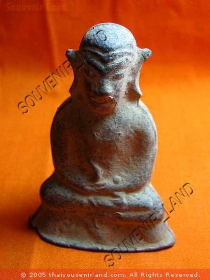 M469-SMALL THAI BUDDHA AMULET ANCIENT ARTEFACTS 18TH