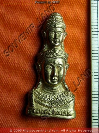 M403-REAL THAI BUDDHA AMULET MAGIC HEAD JA-TU-KAM RAMA